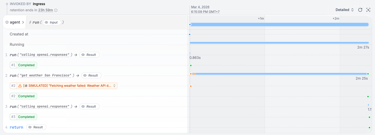 Restate UI Durable Execution